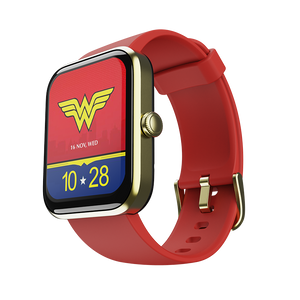 boAt Watch Xtend‌ Wonder Woman DC Edition | Premium Smart Watch with Alexa Built-in, 1.69" Inches Big Square Display